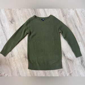 Olive Green Tunic Sweater
